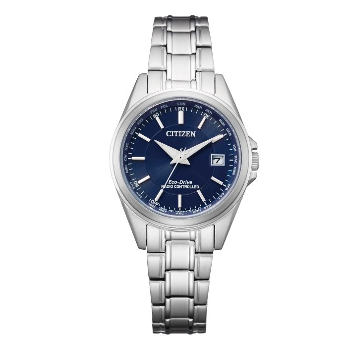 Citizen Damen Eco-Drive EC1180-81L Funk Solar Edelstahl silberfarben ⌀ 29mm