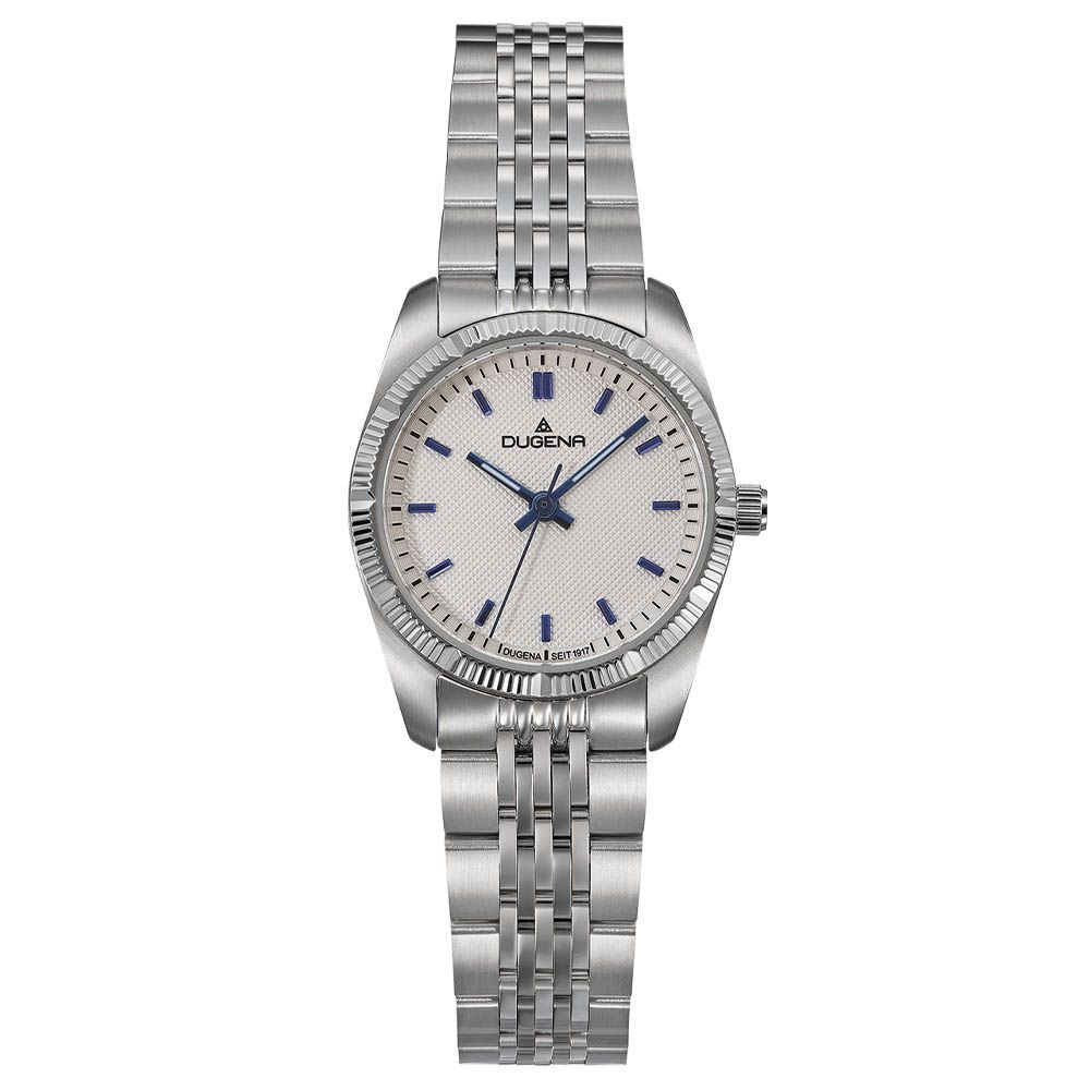 Dugena Damenuhr 4461160  Paris Weiss Silber Edelstahlband