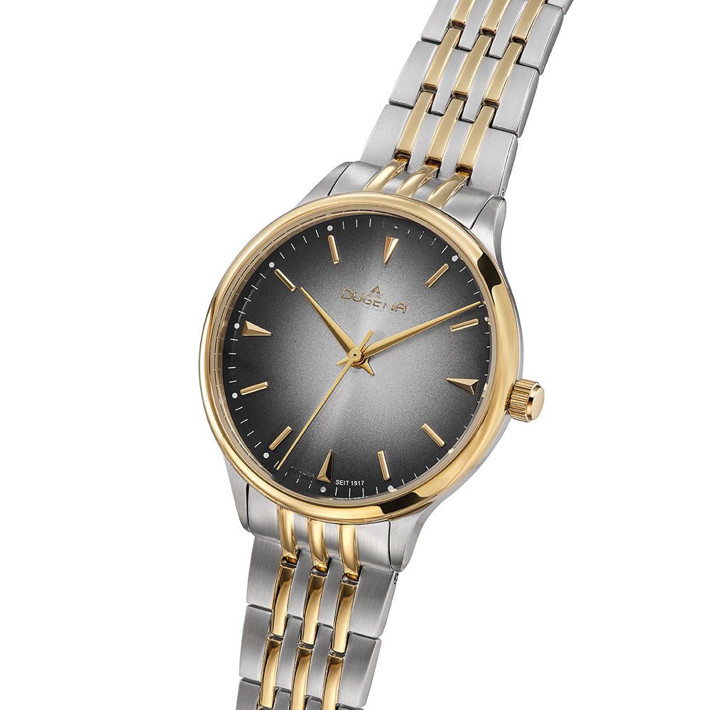 Dugena Damenuhr 4461136 Grace bicolor Edelstahlband