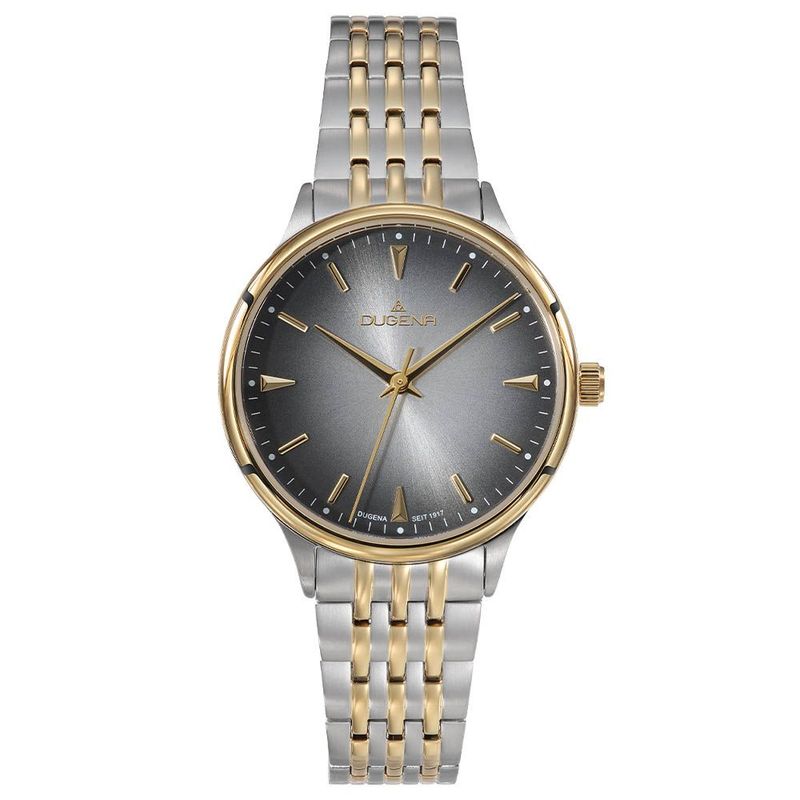 Dugena Damenuhr 4461136 Grace bicolor Edelstahlband