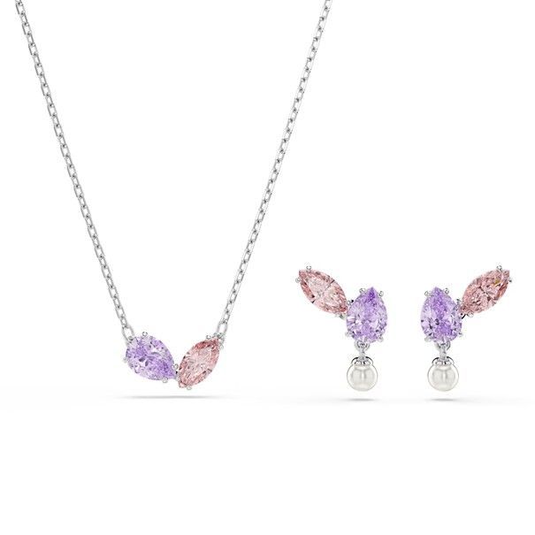 Swarovski Ariana Grande x Swarovski Set, Verschiedene Schliffe, Mehrfarbig, Rhodiniert