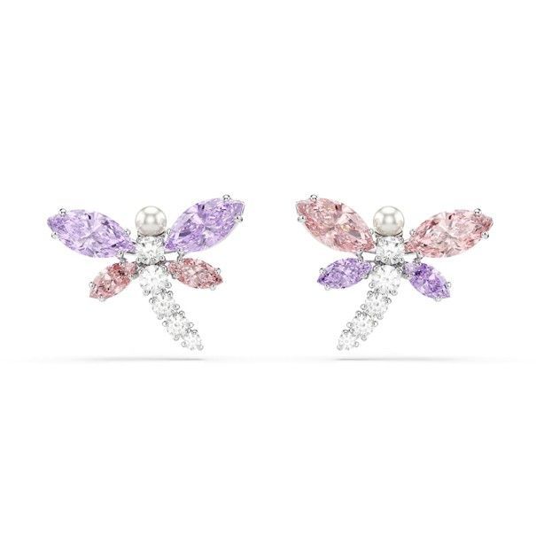 Swarovski Ariana Grande x Swarovski Ohrstecker, Verschiedene Schliffe, Libelle, Mehrfarbig, Rhodiniert Swarovski Ariana Grande x Swarovski Ohrstecker, Verschiedene Schliffe, Libelle, Mehrfarbig, Rhodiniert
