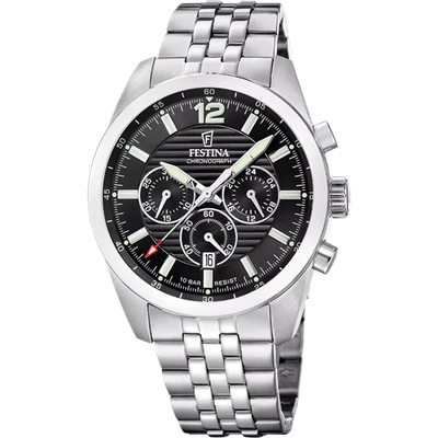 Festina F20742/3 Herren Uhr CHRONOGRPH MIT STAHLARMBAND