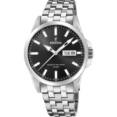 Festina F20357/4 Herren Uhr KLASSIK EDELSTAHL ARMBAND