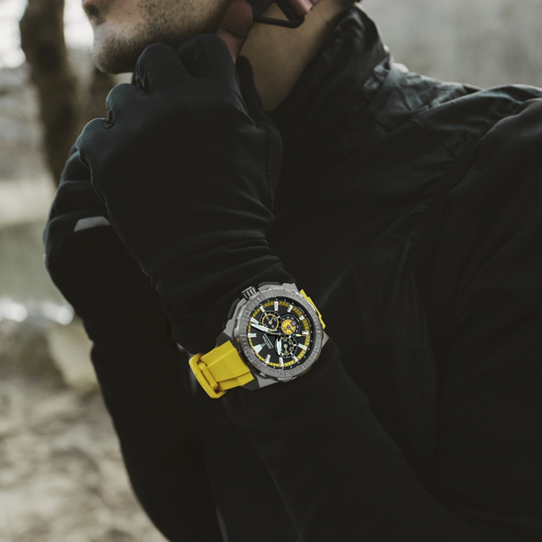 Festina F20725/1 Herren Uhr CHRONO BIKE SCHWARZ KAUTSCHUKARMBAND