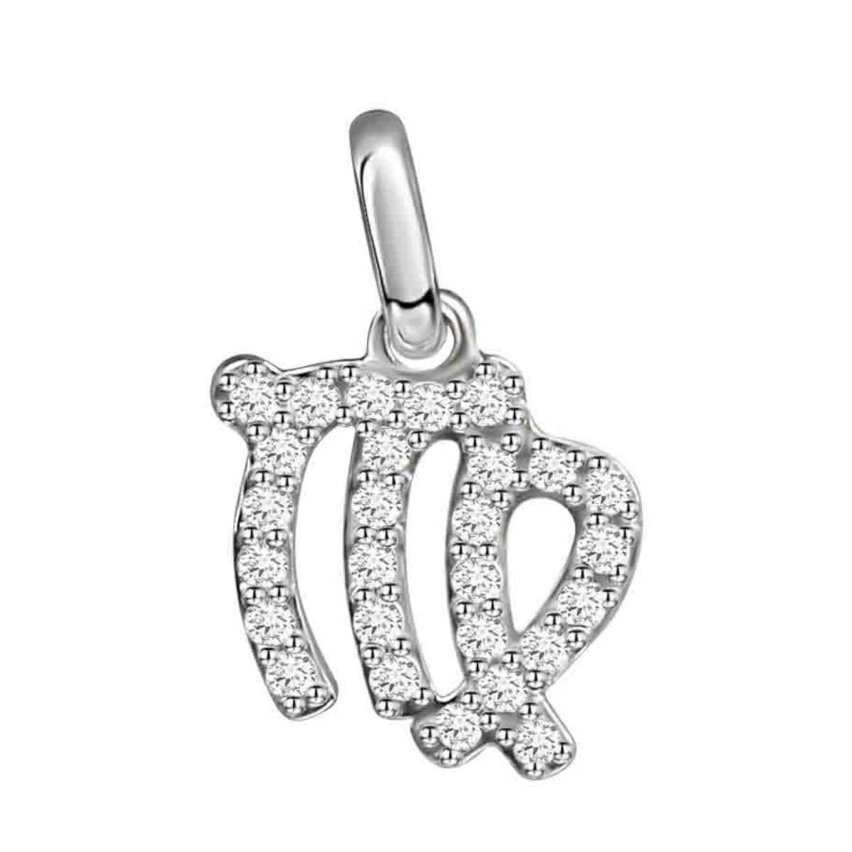 Timeless Silber Anhänger Sternzeichen Jungfrau Zirkonia 925/- Silber rhodiniert