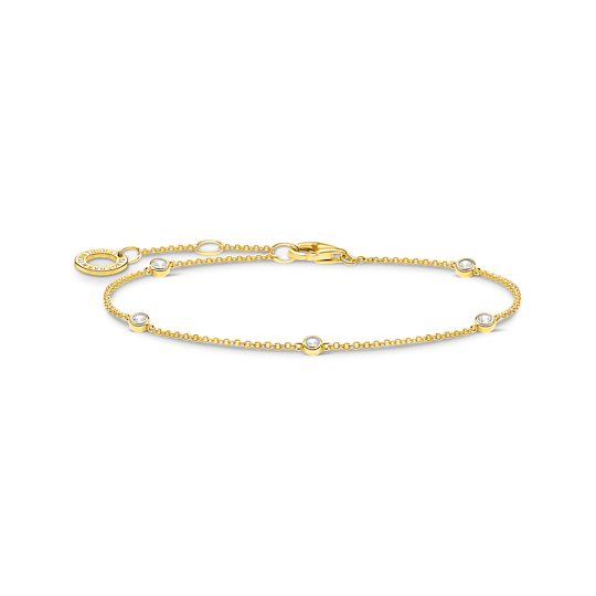 Thomas Sabo Armband Weiße Steine Goldfarben
