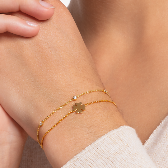 Thomas Sabo Armband Weiße Steine Goldfarben