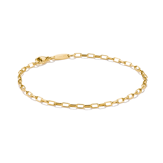 Thomas Sabo Charm-Armband Paperclip Vergoldet