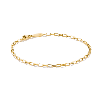 Thomas Sabo Charm-Armband Paperclip Vergoldet