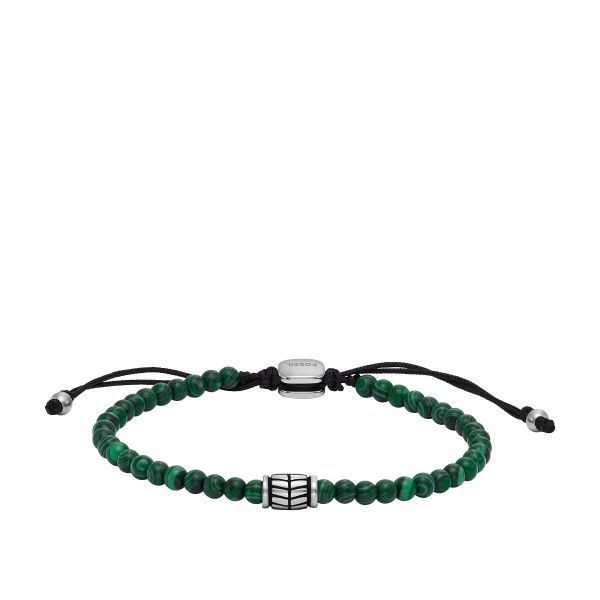 Fossil Armband Everett Beads rekonstruierter Malachit