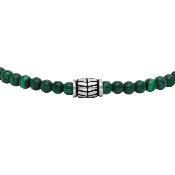 Fossil Armband Everett Beads rekonstruierter Malachit