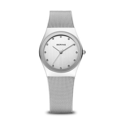 Bering 12927-000 Damenuhr silber Kristallindizes Klappschließe Milanaise-Armband Bering 12927-000 Damenuhr silber Kristallindizes Klappschließe Milanaise-Armband