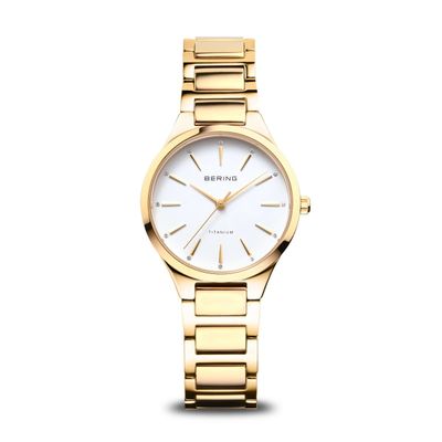 Bering Damen Uhr Titanium | gold glänzend | 15630-734