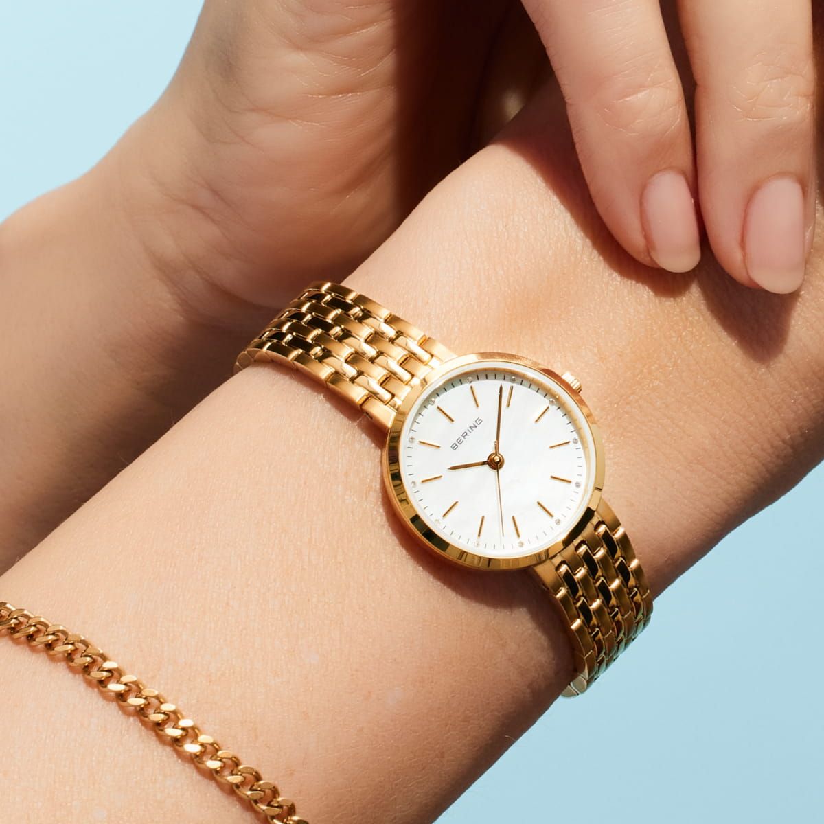Bering Damen Uhr Classic | gold glänzend | 19126-734