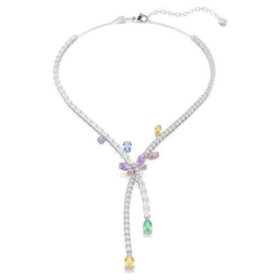 Swarovski Ariana Grande x Swarovski Halskette Verschiedene Schliffe, Libelle, Mehrfarbig, Rhodiniert