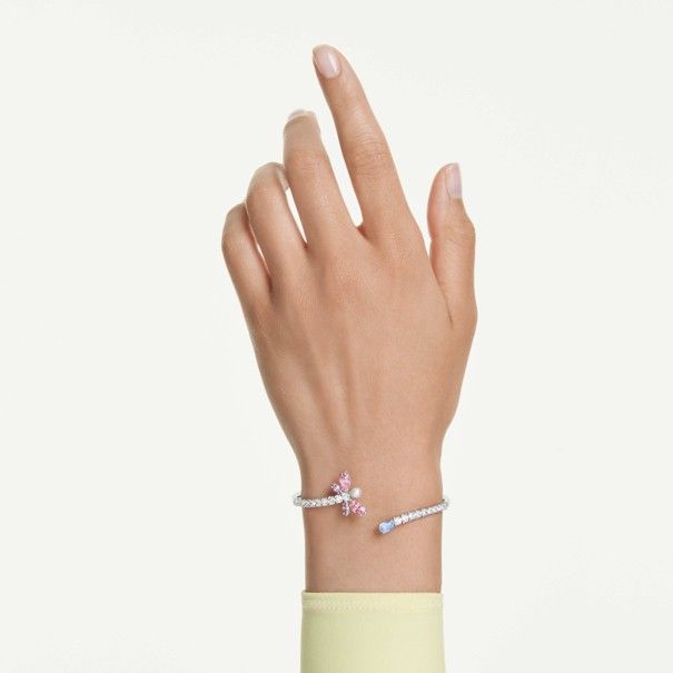 Swarovski Ariana Grande x Swarovski Armreif  Verschiedene Schliffe, Libelle, Mehrfarbig, Rhodiniert