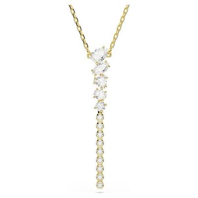 Swarovski Mesmera Y-Halskette Verschiedene Schliffe, Weiß, 18K goldbeschichtet Swarovski Mesmera Y-Halskette Verschiedene Schliffe, Weiß, 18K goldbeschichtet