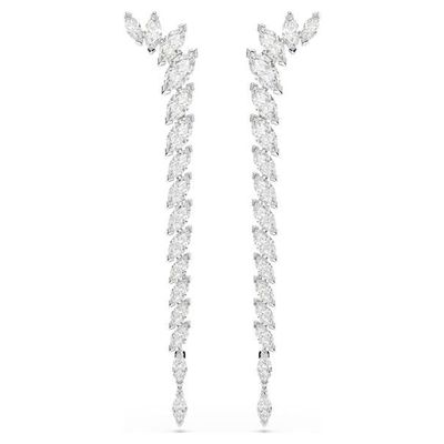 Swarovski Mesmera Ohrringe Marquise Schliff, Weiß, Rhodiniert Swarovski Mesmera Ohrringe Marquise Schliff, Weiß, Rhodiniert