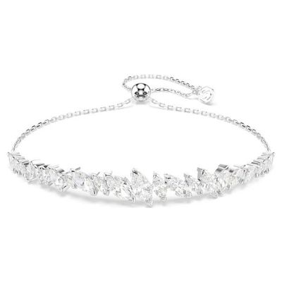 Swarovski Mesmera Armband Marquise Schliff, Weiß, Rhodiniert