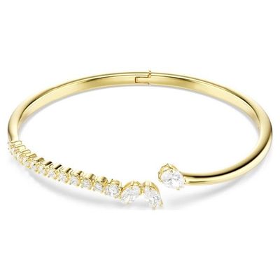 Swarovski Mesmera Armreif (M) Verschiedene Schliffe, Weiß, 18K goldbeschichtet Swarovski Mesmera Armreif (M) Verschiedene Schliffe, Weiß, 18K goldbeschichtet