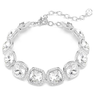 Swarovski Una Angelic Armband Kissenschliff, Weiß, Rhodiniert Swarovski Una Angelic Armband Kissenschliff, Weiß, Rhodiniert