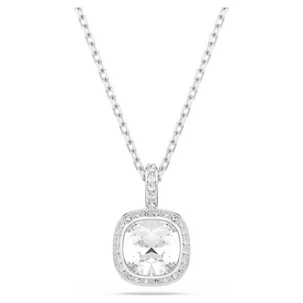 Swarovski Una Angelic Anhänger Kissenschliff, Weiß, Rhodiniert Swarovski Una Angelic Anhänger Kissenschliff, Weiß, Rhodiniert