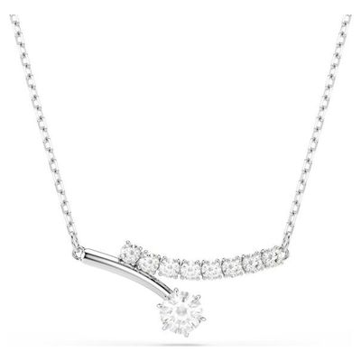 Swarovski Matrix Halskette Rundschliff, Weiß, Rhodiniert Swarovski Matrix Halskette Rundschliff, Weiß, Rhodiniert