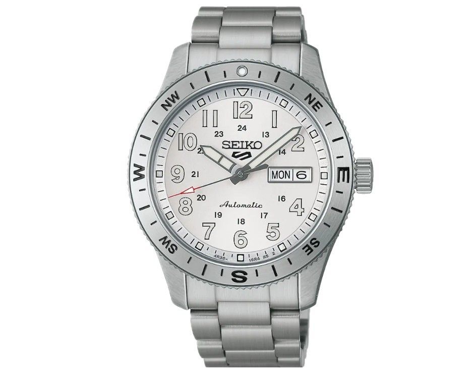 Seiko 5 Sports Field series 41mm, Edelstahl, Automatik, Weiß Herrenuhr HDB007K1