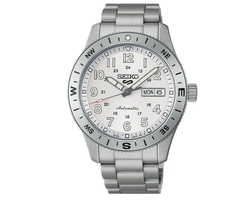 Seiko 5 Sports Field series 41mm, Edelstahl, Automatik, Weiß Herrenuhr HDB007K1