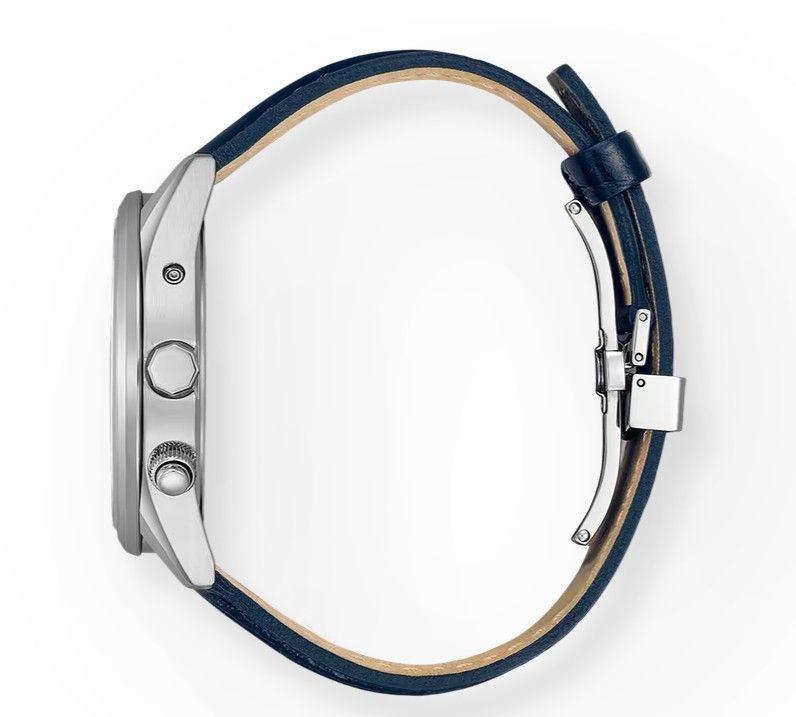 Citizen Funk Solar CB0270-10A Herrenuhr Lederband Blau