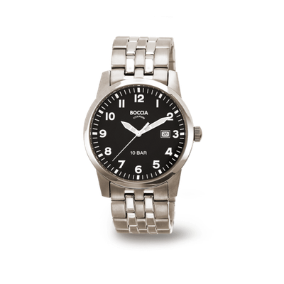 Boccia 3631-02 Herren Uhr Sport Titanband Schwarz mit Datum 10 bar Boccia 3631-02 Herren Uhr Sport Titanband Schwarz mit Datum 10 bar