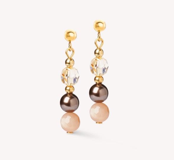Coeur De Lion 4244/21-1100 Ohrringe Precious Elysia gold-braun