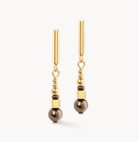Coeur De Lion 4312/21-1100 Ohrringe Precious Elysia gold-braun
