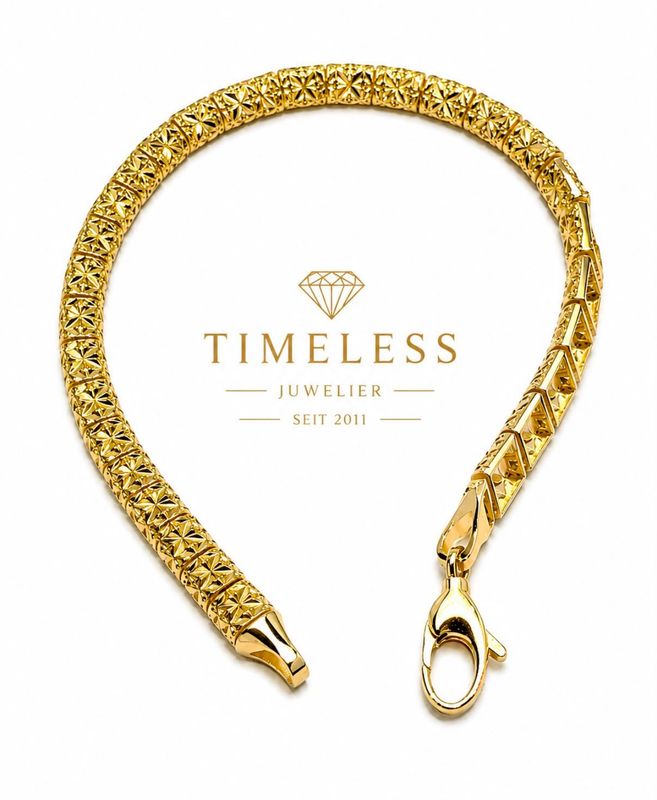 Timeless Goldarmband Elegante Armkette Gold 18,5cm 585 Gold 14 Karat Timeless Goldarmband Elegante Armkette Gold 18,5cm 585 Gold 14 Karat