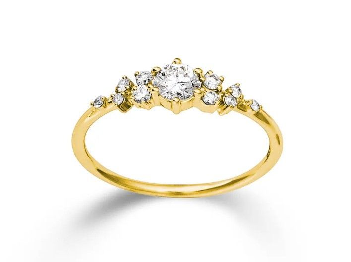 Verlobungsring/Antragsring Ring · Gelbgold 585 · Brillant 0,25ct + 0,14ct H/SI Verlobungsring/Antragsring Ring · Gelbgold 585 · Brillant 0,25ct + 0,14ct H/SI