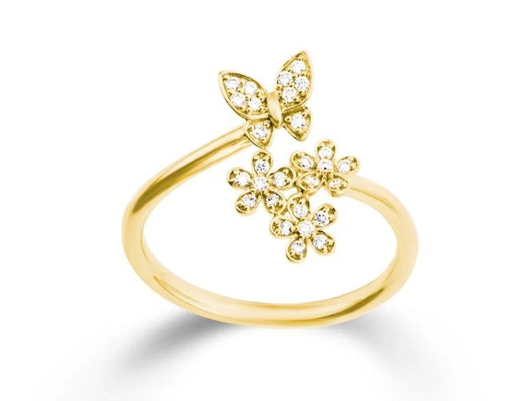 Timeless Select Kollektion · Ring · Gelbgold 750 · Brillanten 0,13 ct H/SI