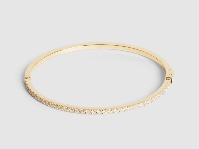 Coeur De Lion 14632181617  Armreif Edelstahl & Kristalle Pavé Gold 19cm