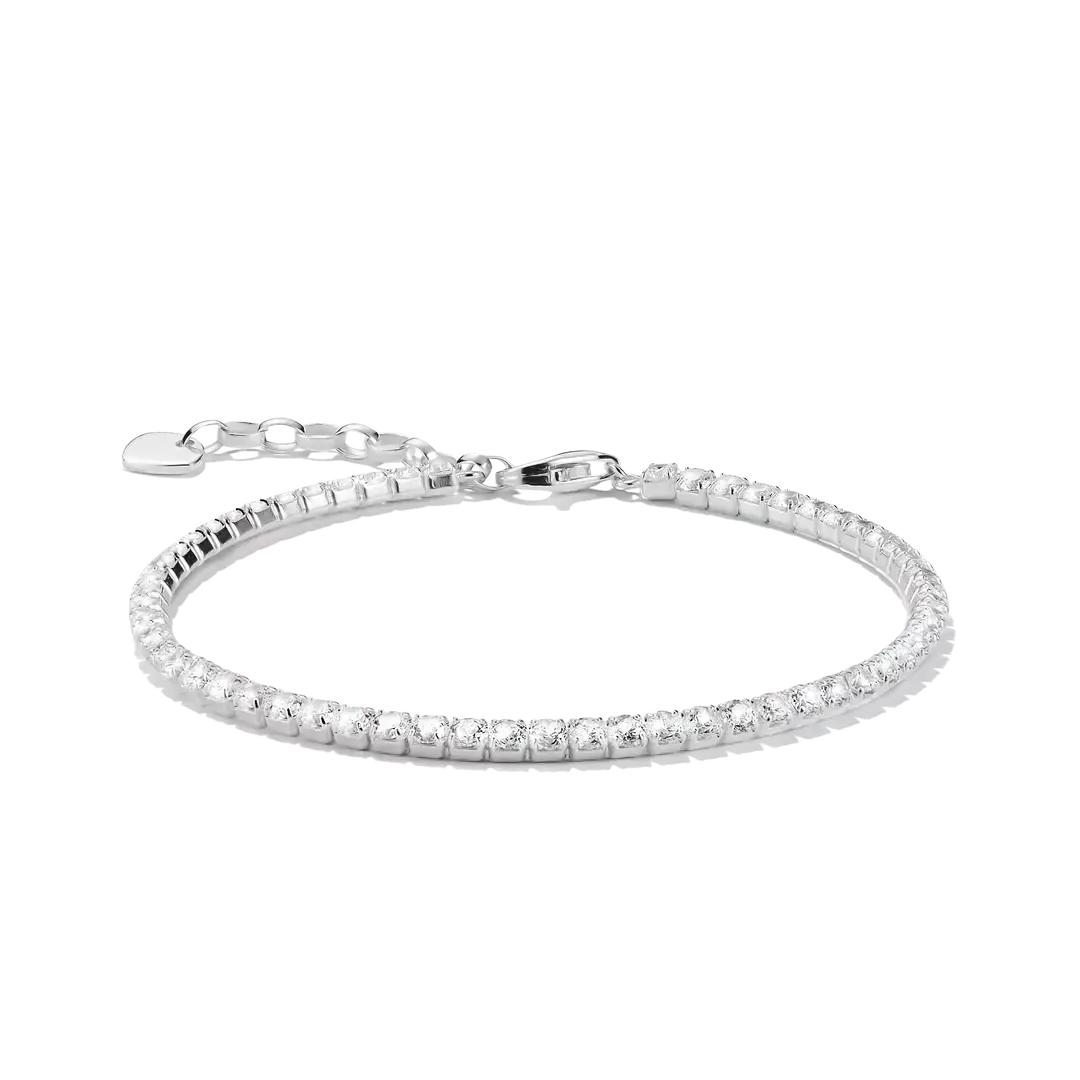 Thomas Sabo Armkette mit Steinen verstellbar Tennisarmband A2209-051-11-L-19V