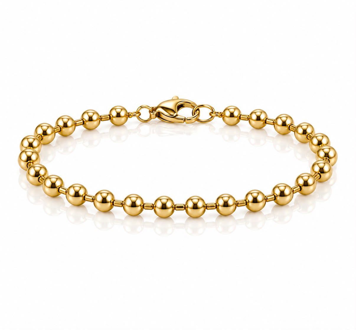 Goldarmkette 21cm Armkette Armband Gold Kugelkette Damenarmkette Gold 585 TONWS33.831A765