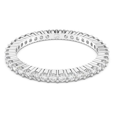 Swarovski Matrix Vittore Ring (52) Rundschliff, Weiß, Silberfarbenes Finish Swarovski Matrix Vittore Ring (52) Rundschliff, Weiß, Silberfarbenes Finish