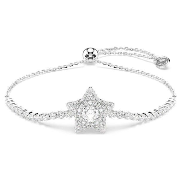 Swarovski Sublima Armband Rundschliff, Stern, Weiß, Rhodiniert