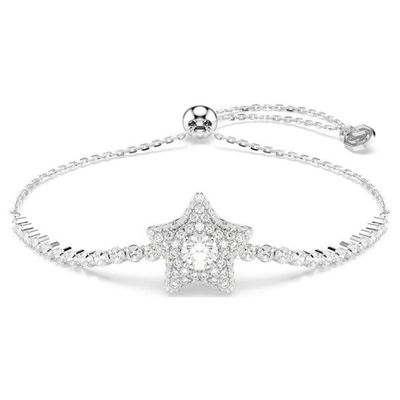 Swarovski Sublima Armband Rundschliff, Stern, Weiß, Rhodiniert