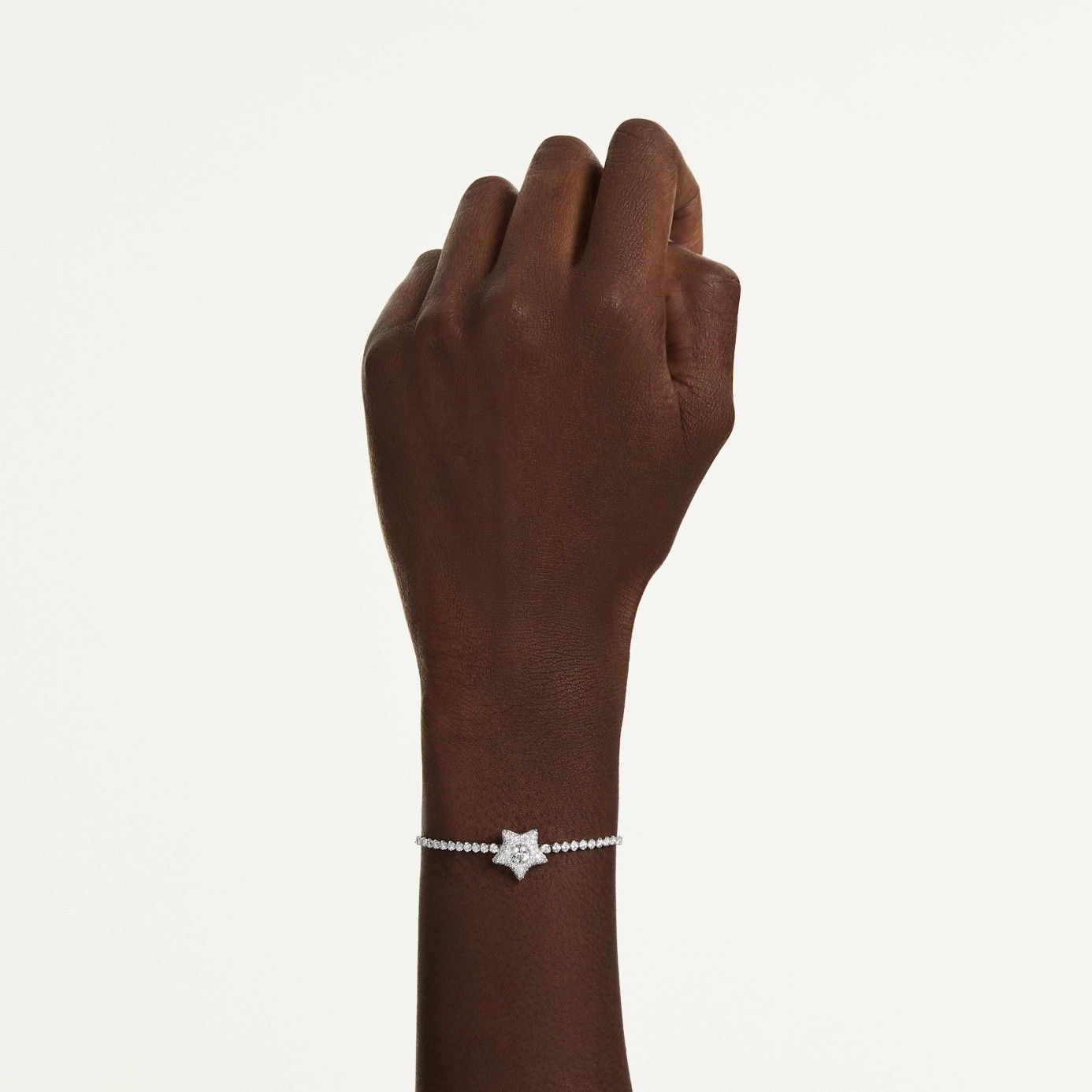 Swarovski Sublima Armband Rundschliff, Stern, Weiß, Rhodiniert