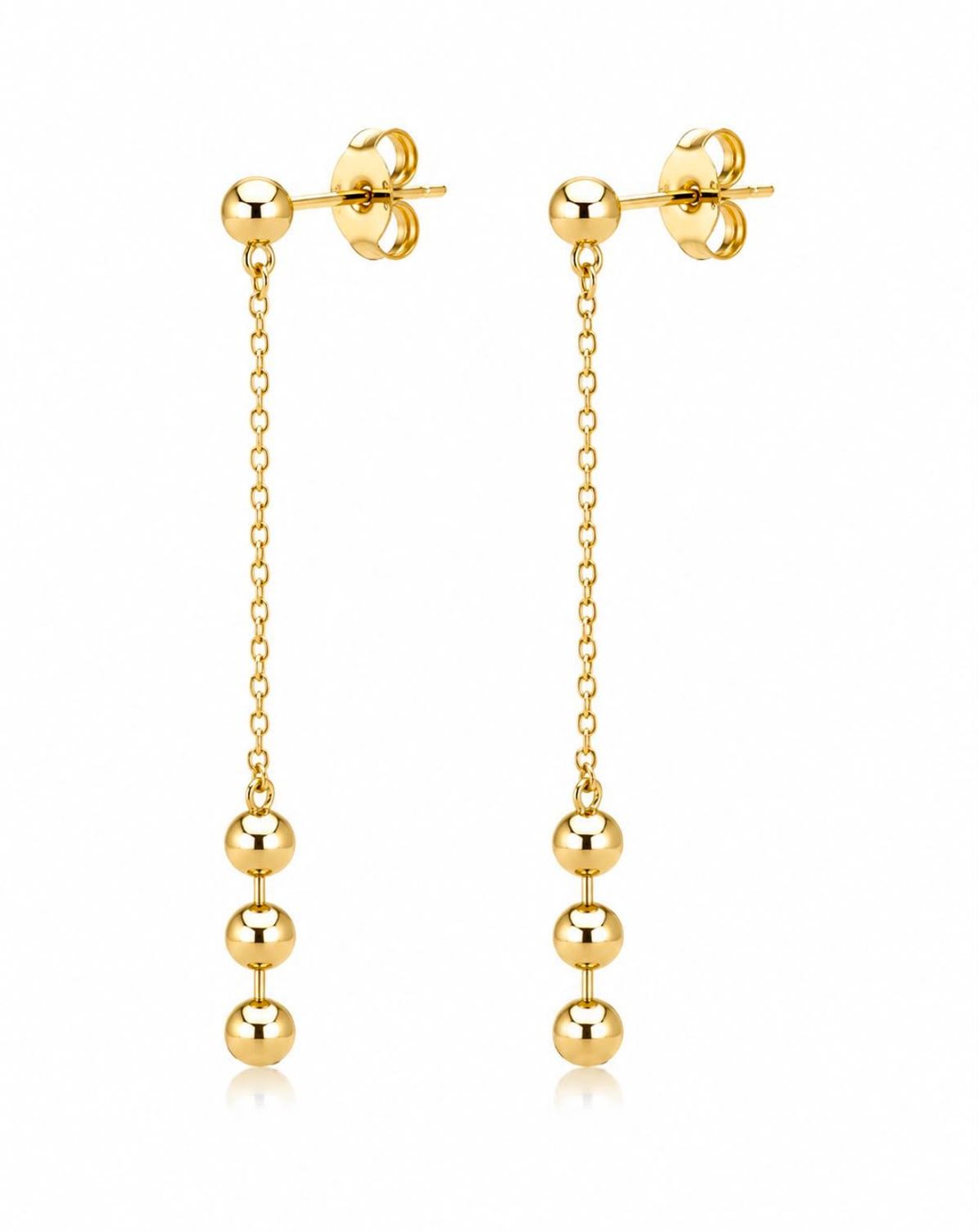 Ohrstecker hängend Hängeohrringe Gold Ohrschmuck Gold 585 /  14k Modern Women TONSC.33.132B730