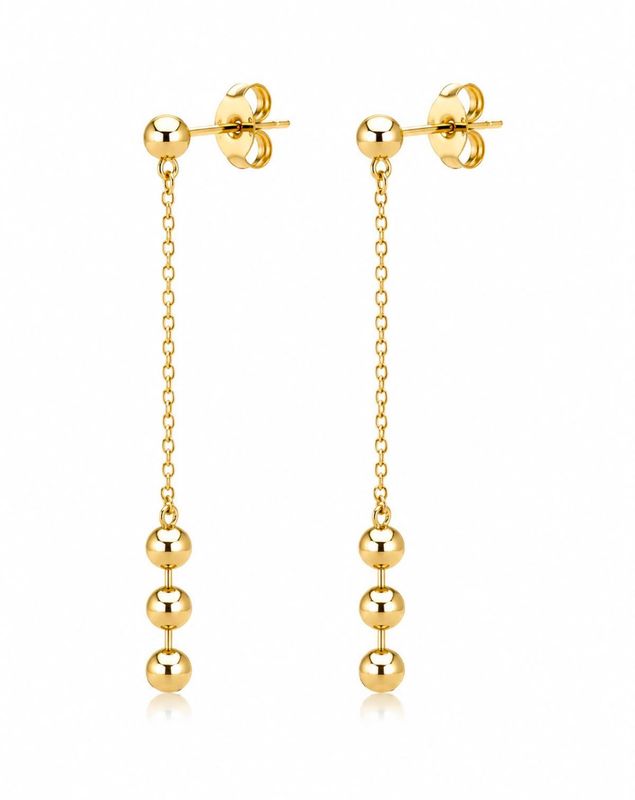 Ohrstecker hängend Hängeohrringe Gold Ohrschmuck Gold 585 / 14k Modern Women TONSC.33.132B730 Ohrstecker hängend Hängeohrringe Gold Ohrschmuck Gold 585 / 14k Modern Women TONSC.33.132B730