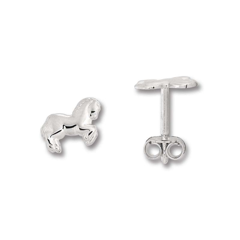 Ohrstecker Echtsilber rhodiniert Silber Pferd OS90005.14 Ohrstecker Echtsilber rhodiniert Silber Pferd OS90005.14