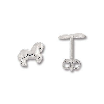 Ohrstecker Echtsilber rhodiniert Silber Pferd OS90005.14 Ohrstecker Echtsilber rhodiniert Silber Pferd OS90005.14