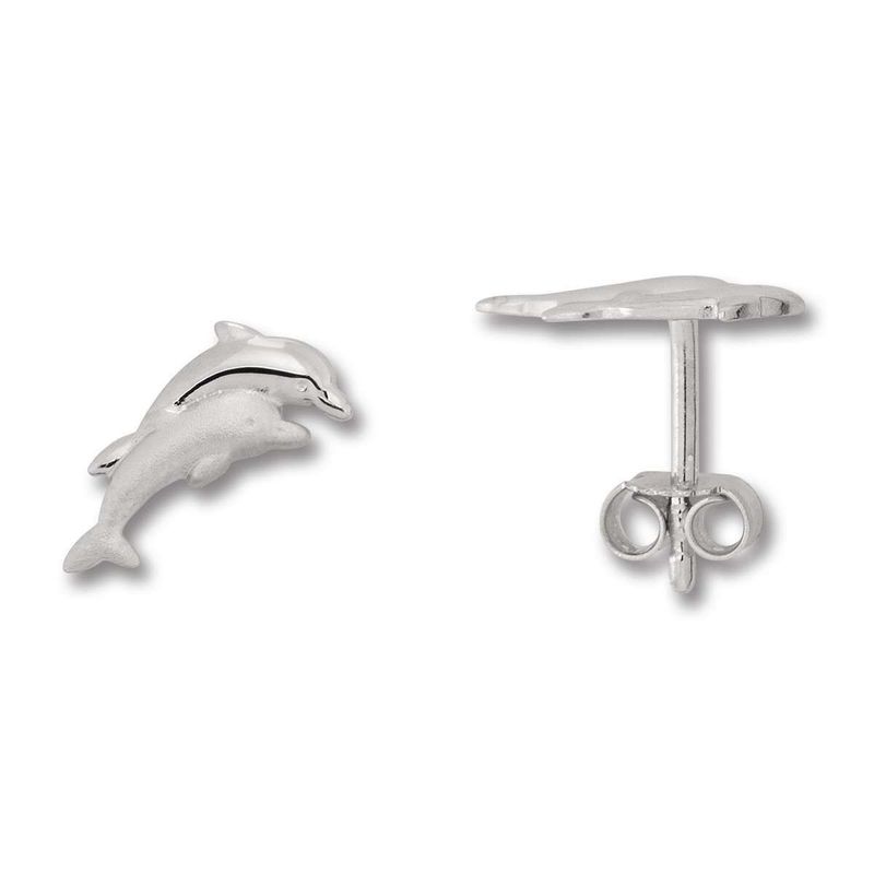 Ohrstecker Echtsilber rhodiniert Silber Delphin OS90067.14 Ohrstecker Echtsilber rhodiniert Silber Delphin OS90067.14