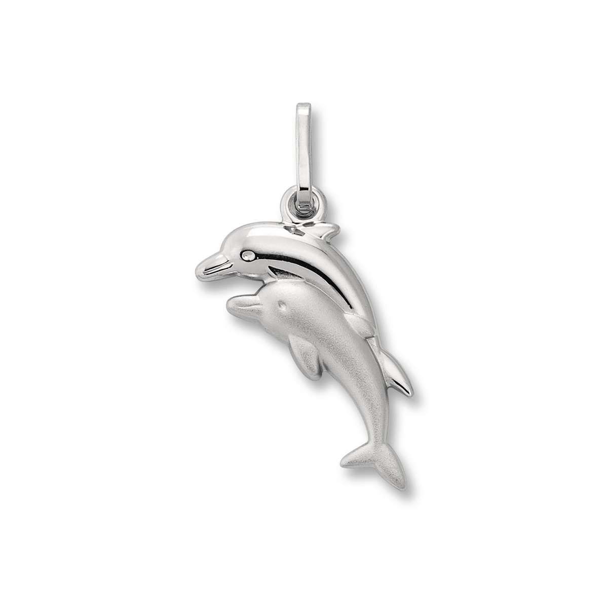 Anhänger Delphin Echtsilber rhodniert 925 Silber Kinderschmuck AH90067.14